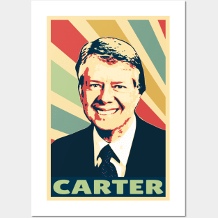 Jimmy Carter Vintage Colors Posters and Art